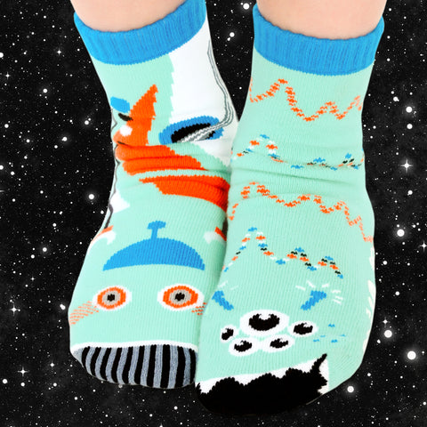 INTERSTELLAR SOIREE! Outer Space Socks Toddler Party Pack (12, 24 or 48 Pairs)