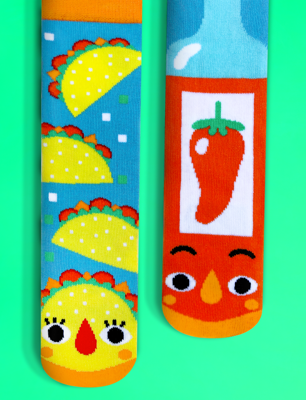 ADULT TACO & HOT SAUCE SOCKS