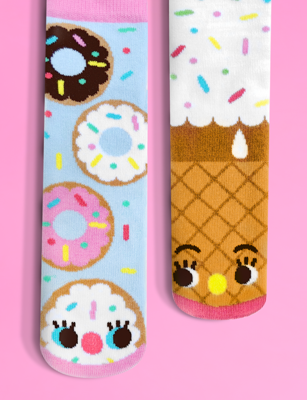 KIDS DONUT & ICE CREAM NO SLIP SOCKS