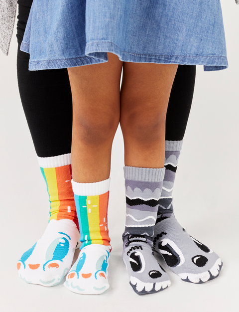 RAINBOWFACE & MR. GRAY MATCHY MISMATCHY SOCKS SET