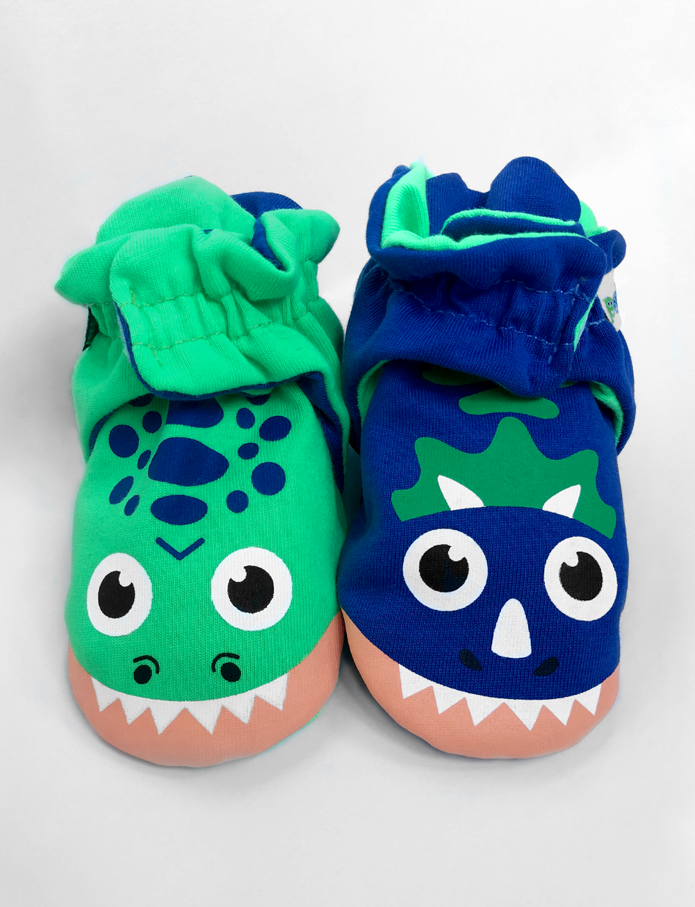 T-REX & TRICERATOPS NON-SLIP BABY BOOTIES