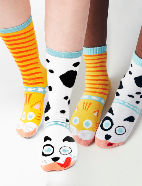 CAT & DOG MATCHY MISMATCHY SOCKS GIFT SET