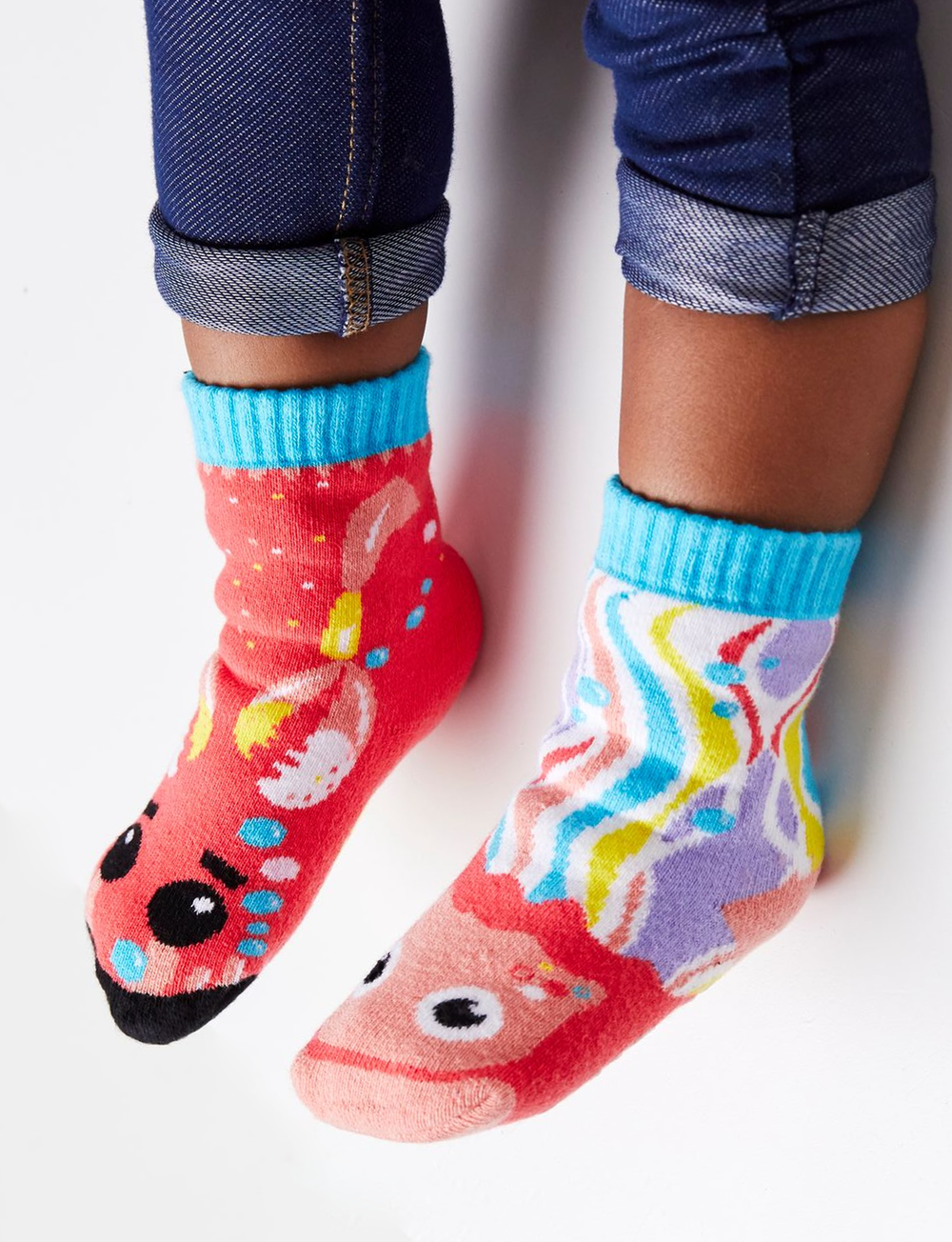 KIDS CRAB & JELLYFISH NO SLIP SOCKS