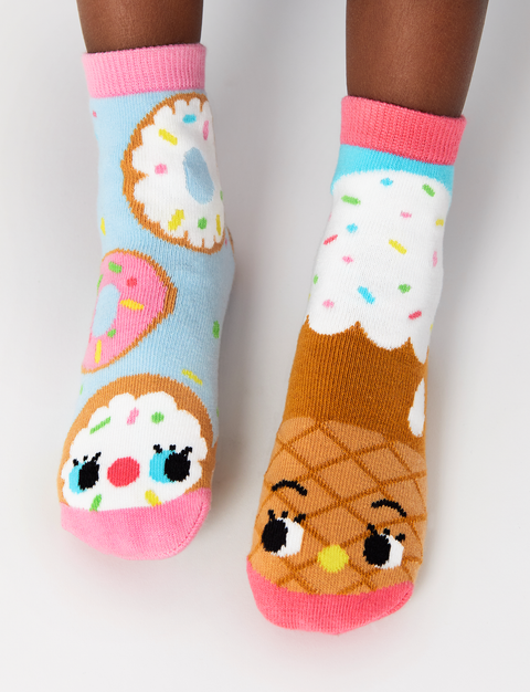 KIDS DONUT & ICE CREAM NO SLIP SOCKS