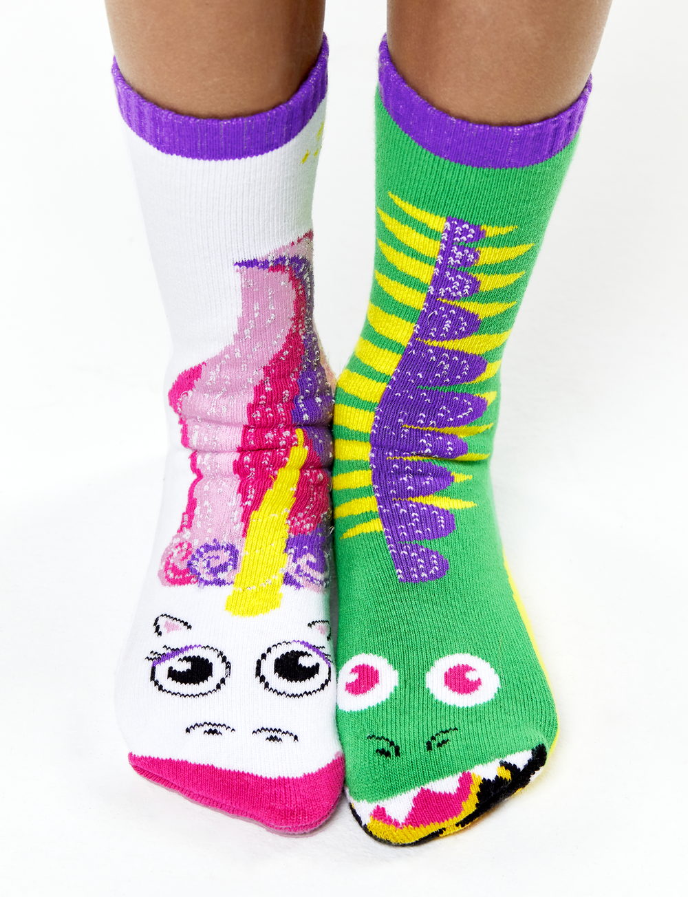 ADULT DRAGON & UNICORN SOCKS