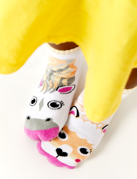 KIDS HORSE & ALPACA NO SLIP SOCKS