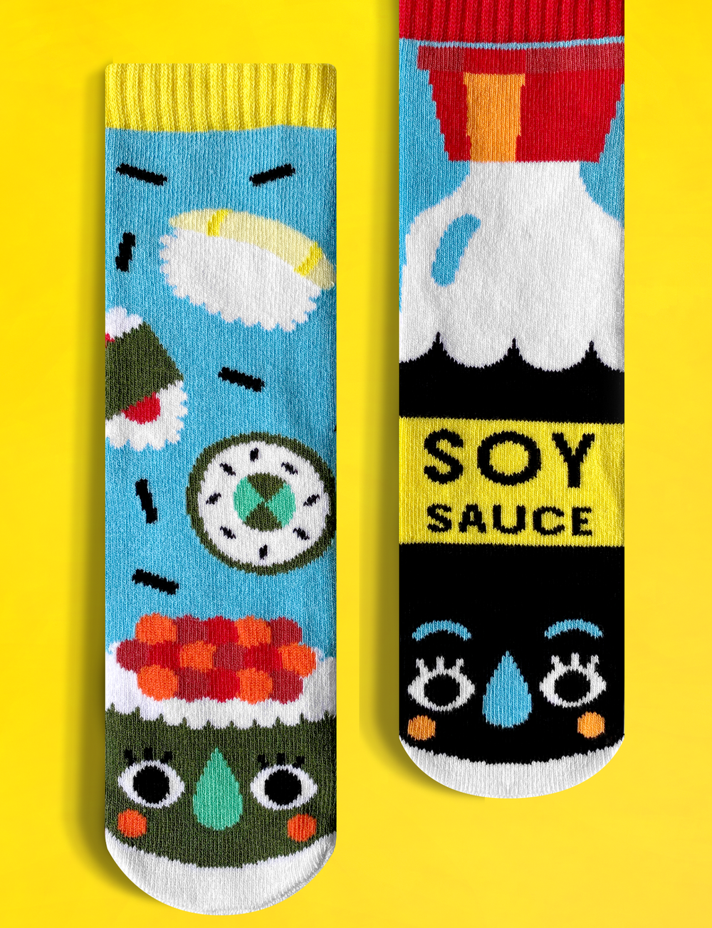 (ALMOST GONE!) ADULT SUSHI & SOY SAUCE SOCKS