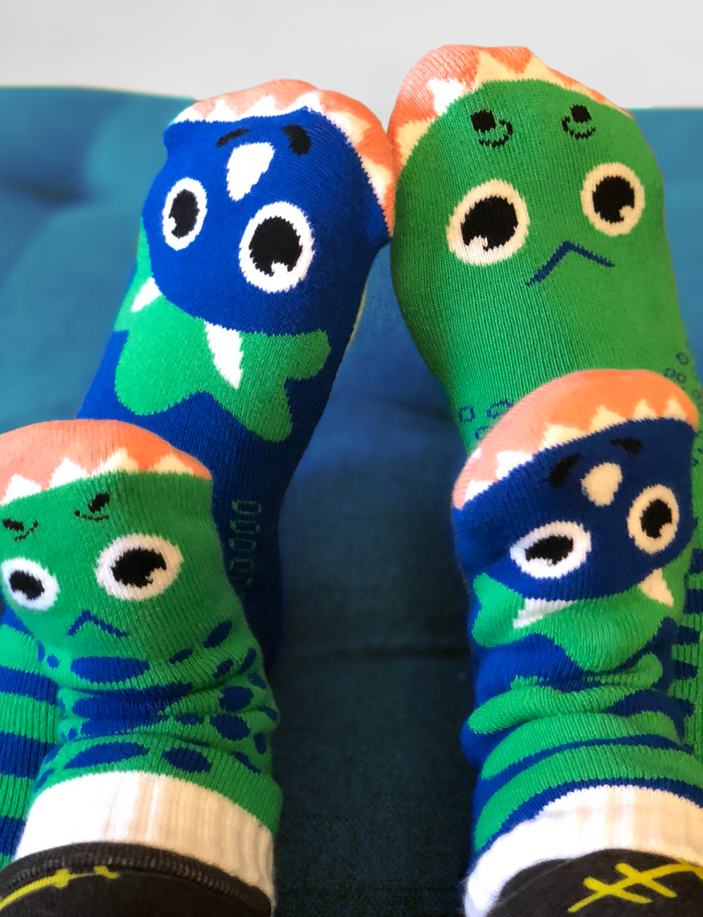 T-REX & TRICERATOPS MATCHY MISMATCHY SOCKS SET