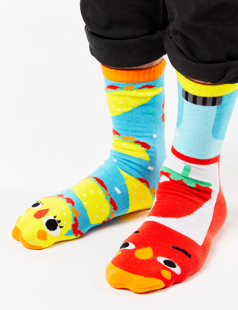 (ALMOST GONE!) ADULT TACO & HOT SAUCE SOCKS