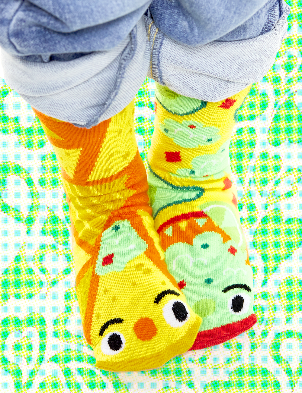 WE GO TOGETHER LIKE CHIPS & GUAC! ADULT MISMATCHED SOCKS