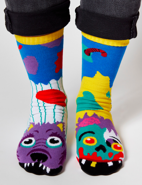 ADULT ZOMBIE & WEREWOLF SOCKS