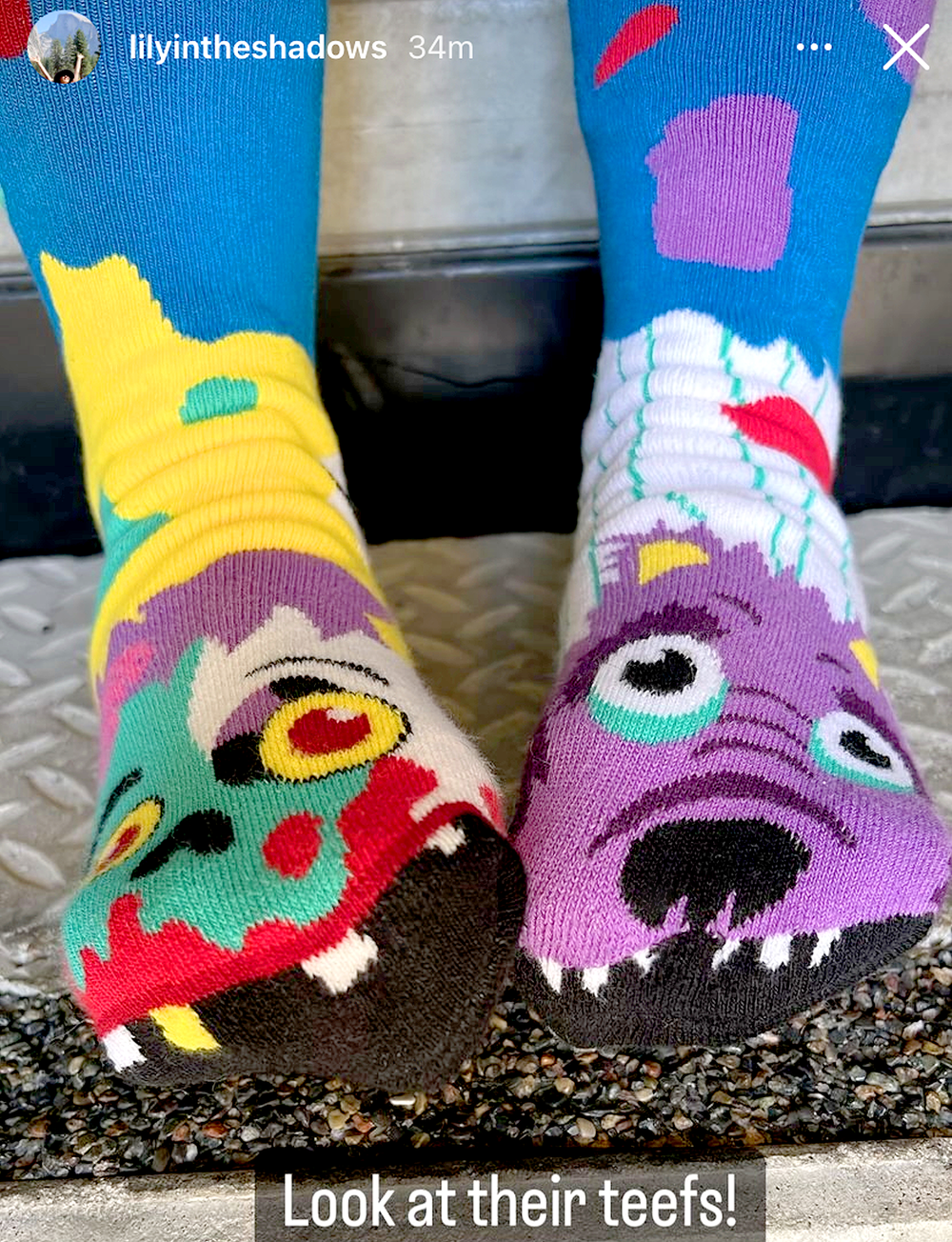 ADULT ZOMBIE & WEREWOLF SOCKS